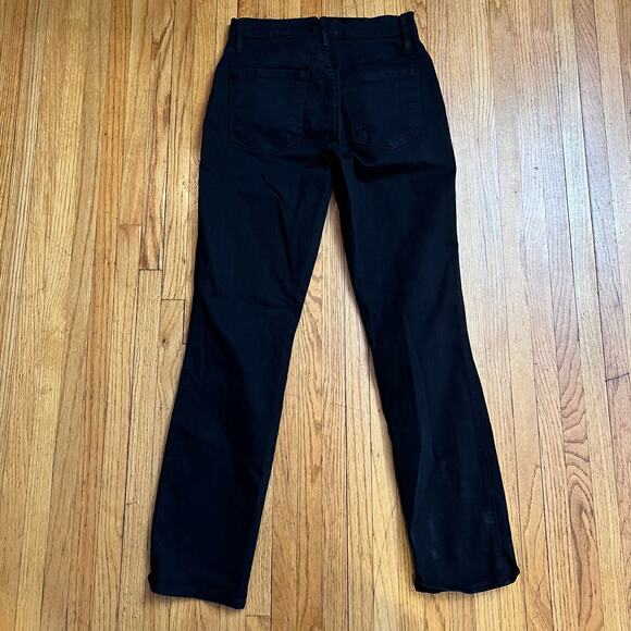 Frame Jeans Womens 26 Black Le Sylvie Slender Straight Denim - Picture 2 of 10